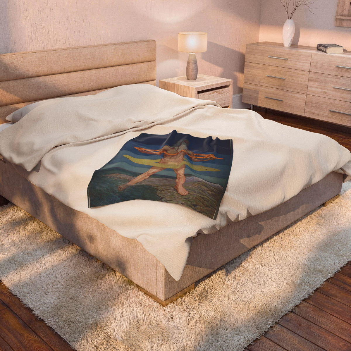 The Grand Man of the Zohar Velveteen Plush Blanket