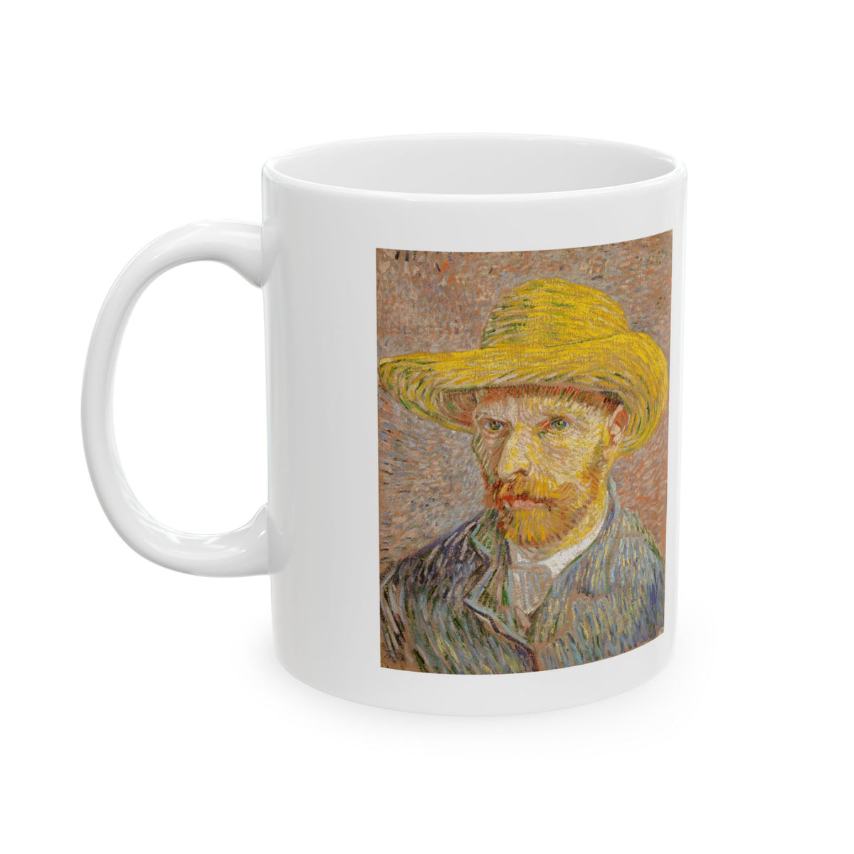 Self-Portrait with a Straw Hat Mug