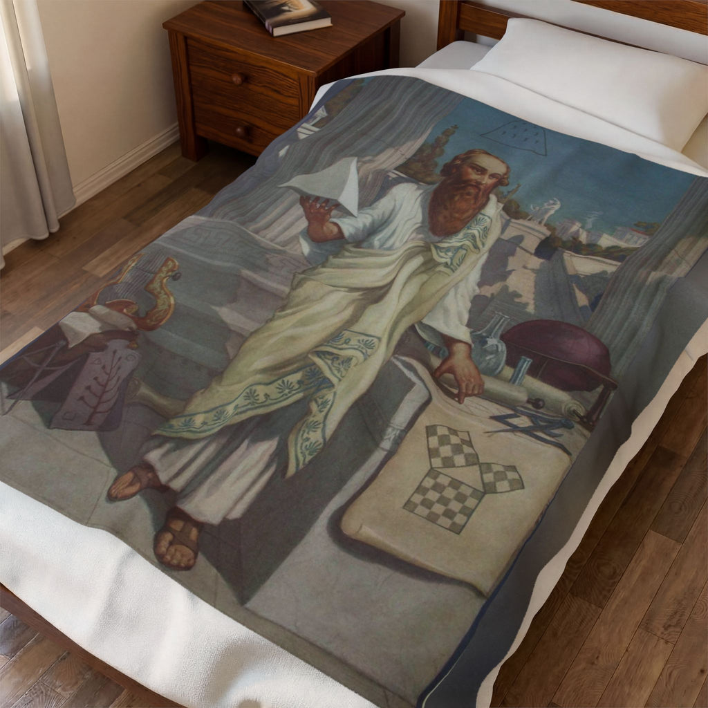 Pythagoras Velveteen Plush Blanket