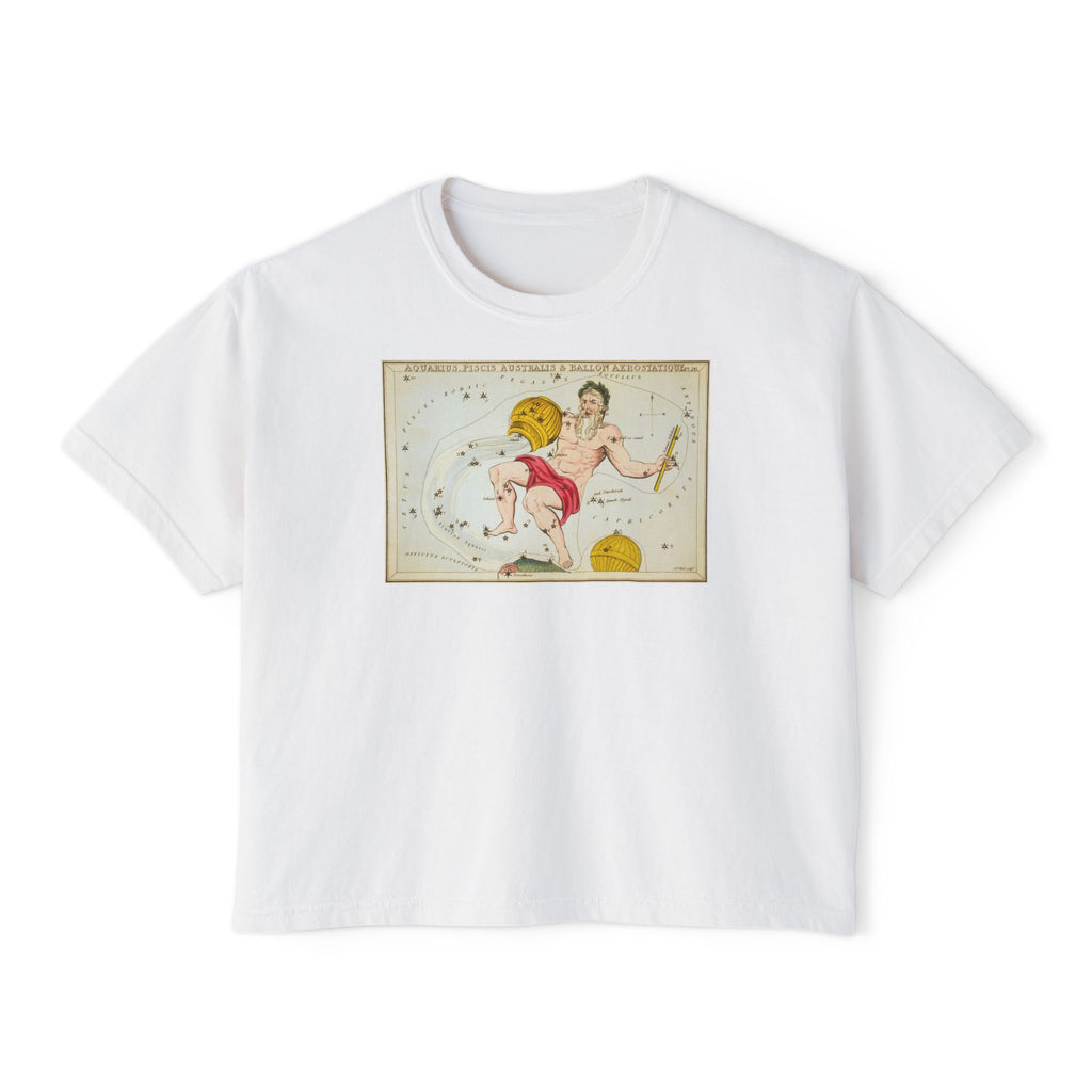 Aquarius Zodiac Boxy Tee