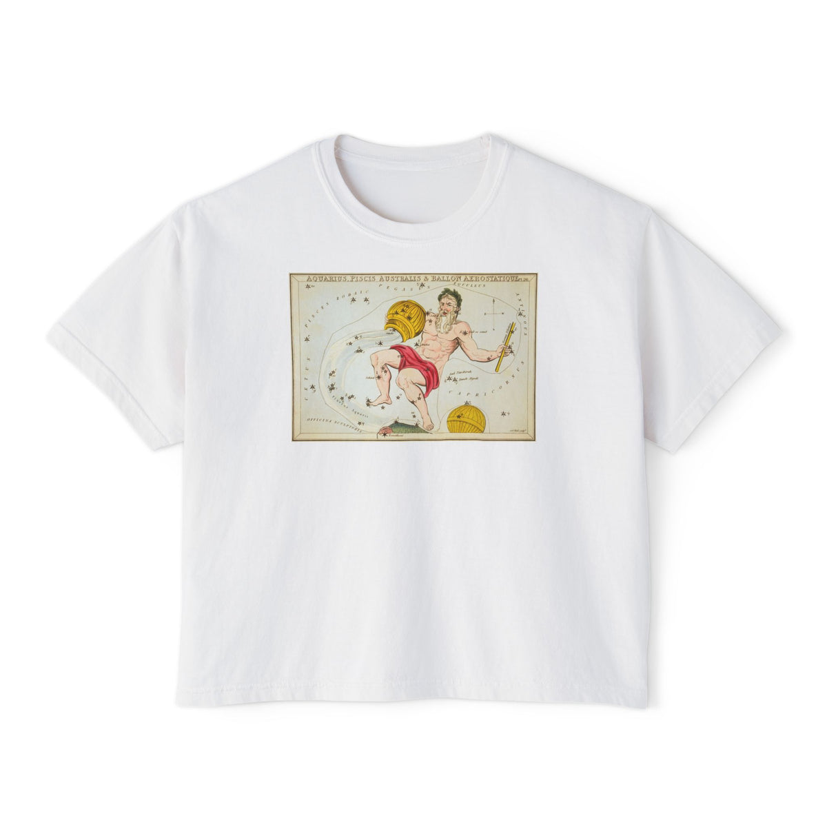 Aquarius Zodiac Boxy Tee
