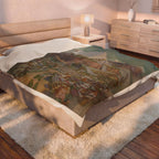 The Atlantean Temple Velveteen Plush Blanket