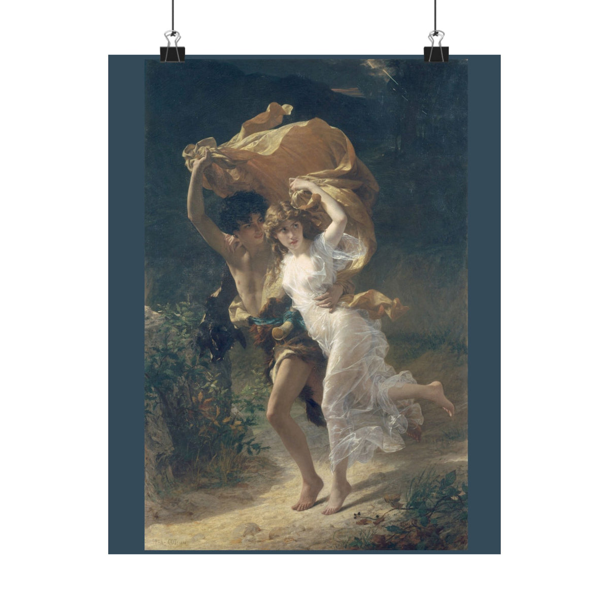 Pierre-Auguste Cot 'The Storm' Poster