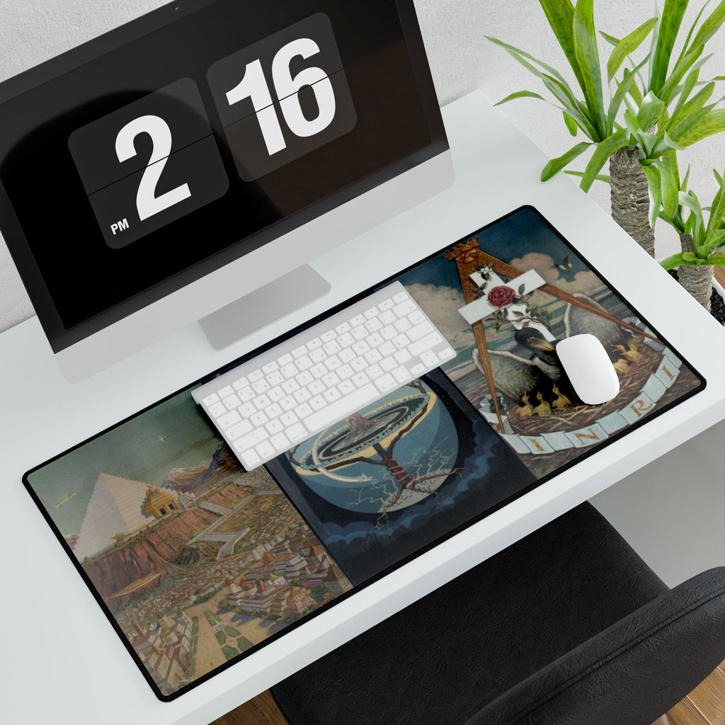 Atlantis, Yggdrasil and the Rose Croix Desk Mat: Knapp Triptych