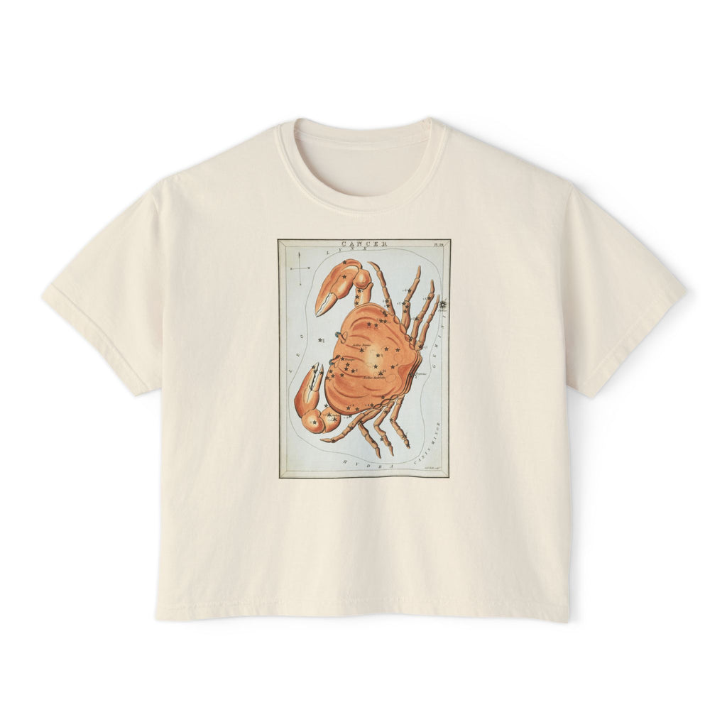Cancer Zodiac Boxy Tee
