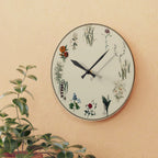 Birth Flower Botanical Wall Clock