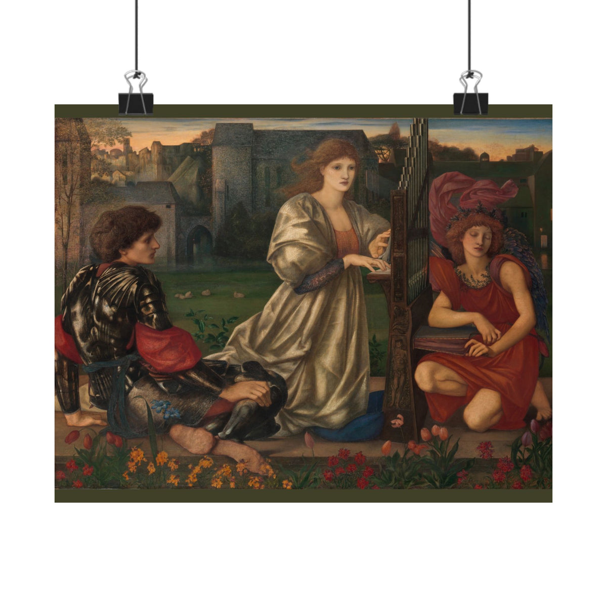 Edward Burne-Jones 'The Love Song' Poster
