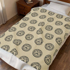 Sun Stone Pattern Velveteen Plush Blanket