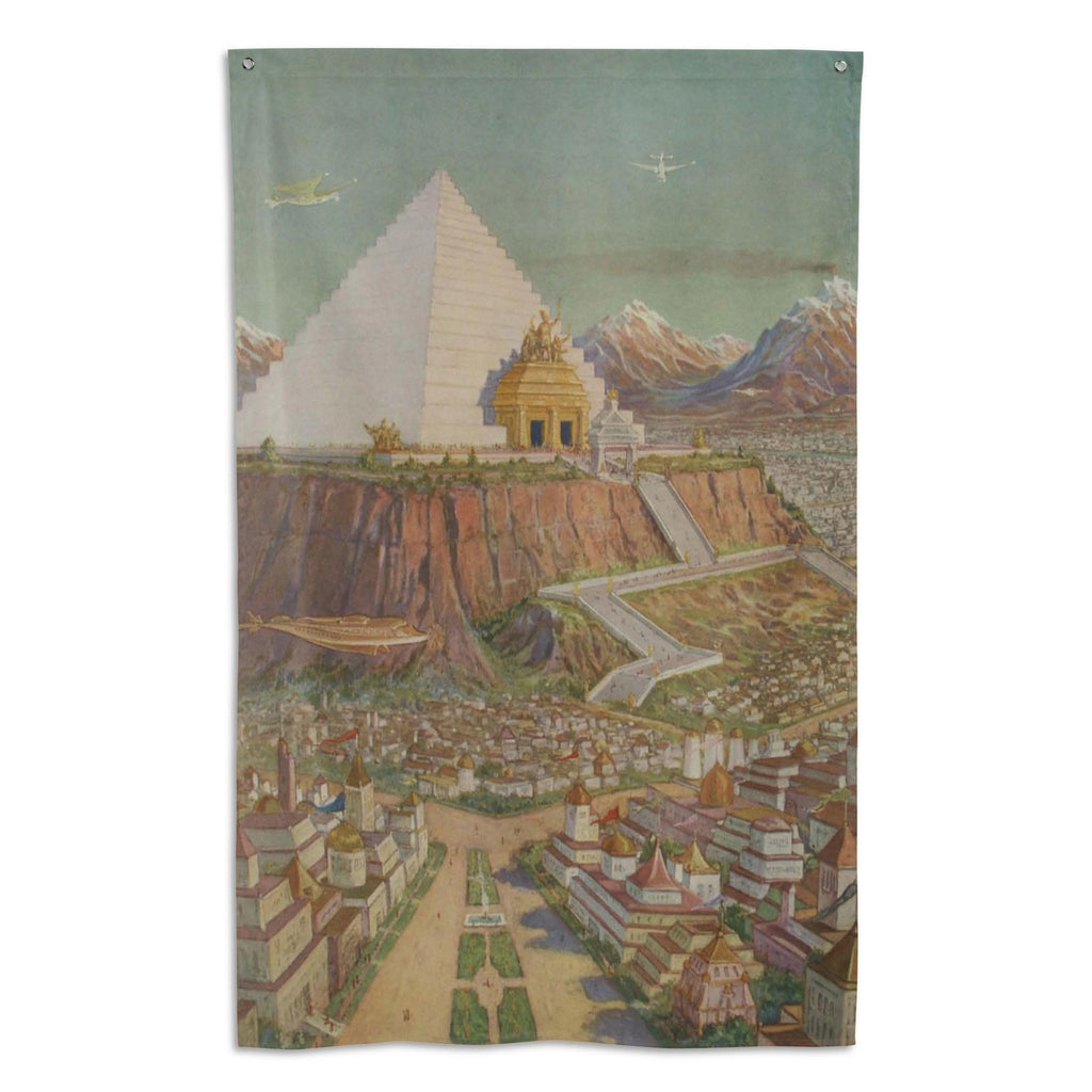 Atlantean Temple Banner Flag: Knapp Hanging Wall Flag, 34.5 x 56 in