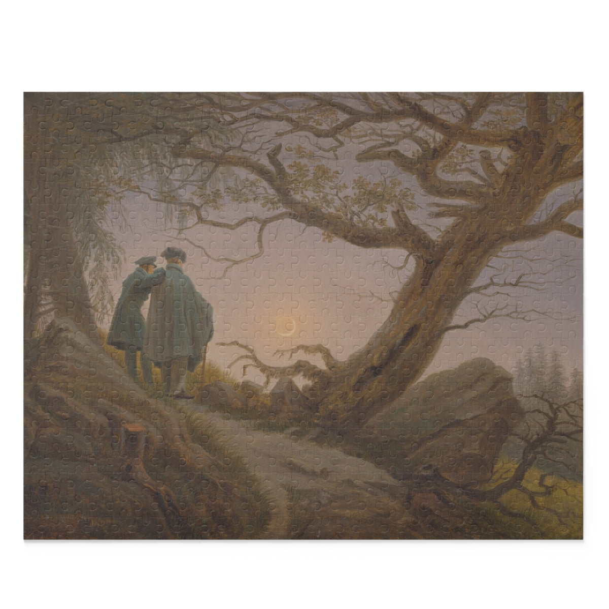 Caspar David Friedrich 'Two Men Contemplating the Moon' Jigsaw Puzzle
