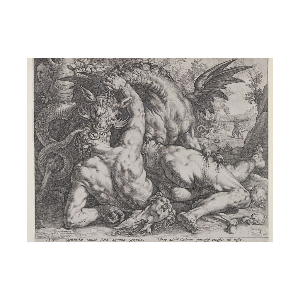 Hendrick Goltzius 'The Dragon Devouring the Companions of Cadmus' Poster