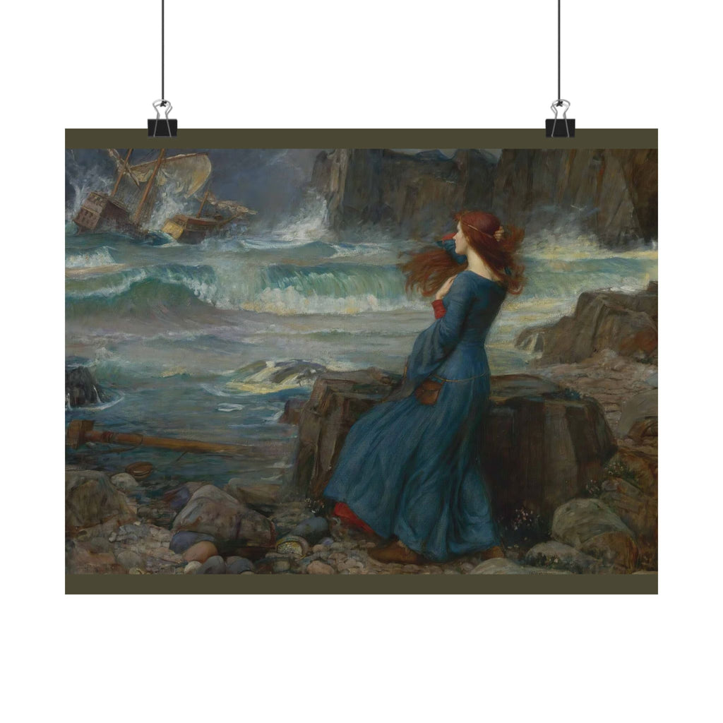 John William Waterhouse 'Miranda – The Tempest' (1916) Poster