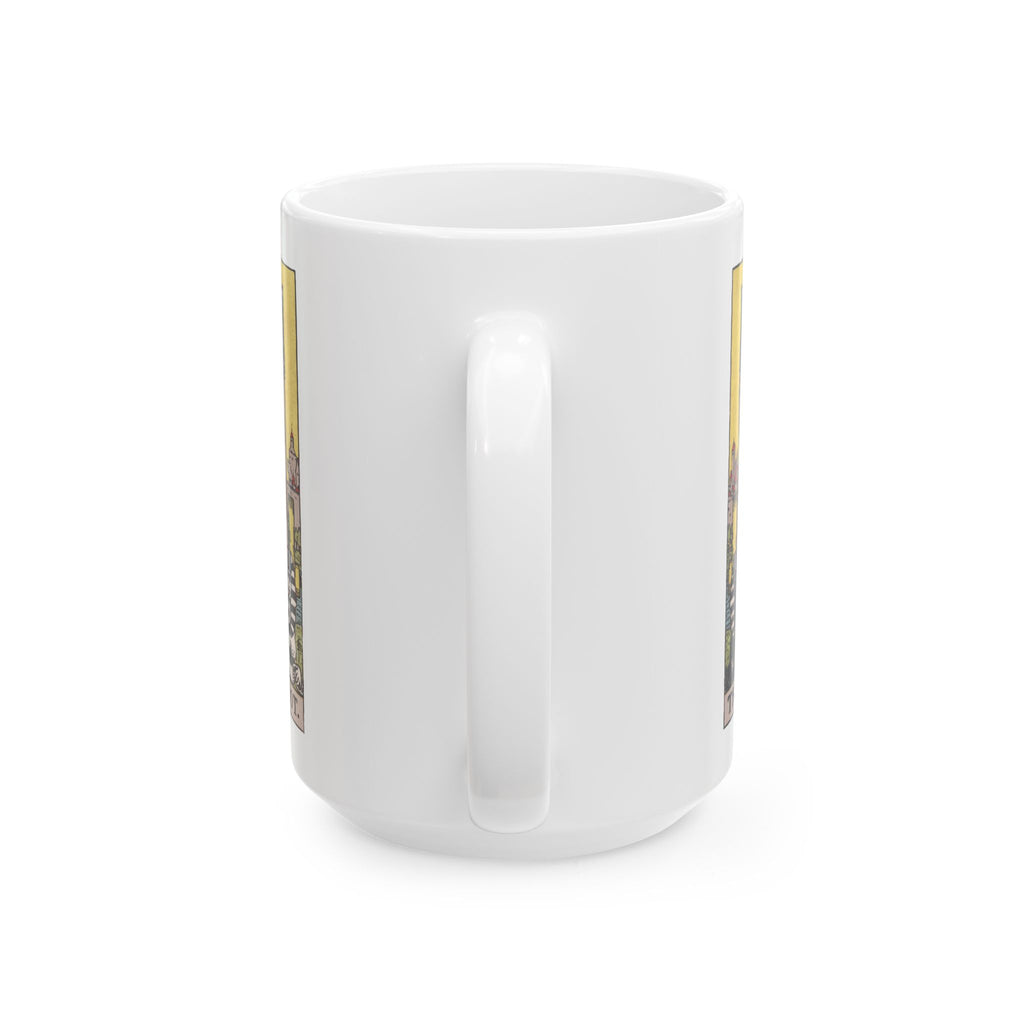 The Chariot tarot card mug, Rider-Waite-Smith design, ceramic 11oz/15oz, view 6