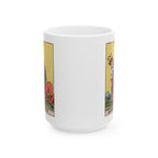 Strength tarot card mug, Rider-Waite-Smith design, ceramic 11oz/15oz, view 5