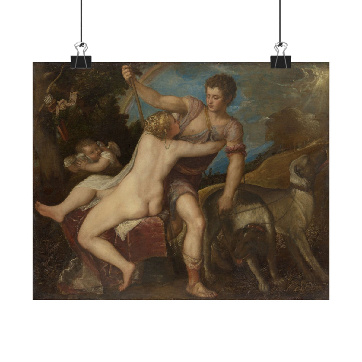Titian 'Venus and Adonis' Poster