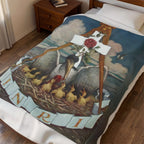 Jewel of the Rose Croix Velveteen Plush Blanket