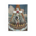 Jewel of the Rose Croix Wall Tapestry: The Pelican and the Rose Cross