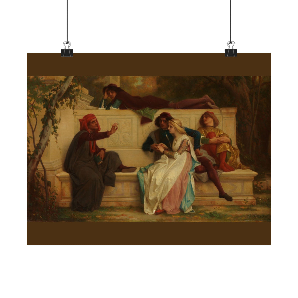 Alexandre Cabanel 'Florentine Poet' Poster