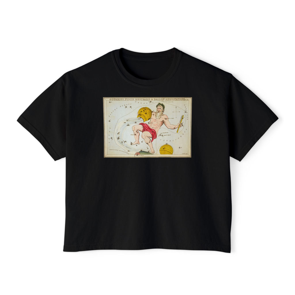 Aquarius Zodiac Boxy Tee