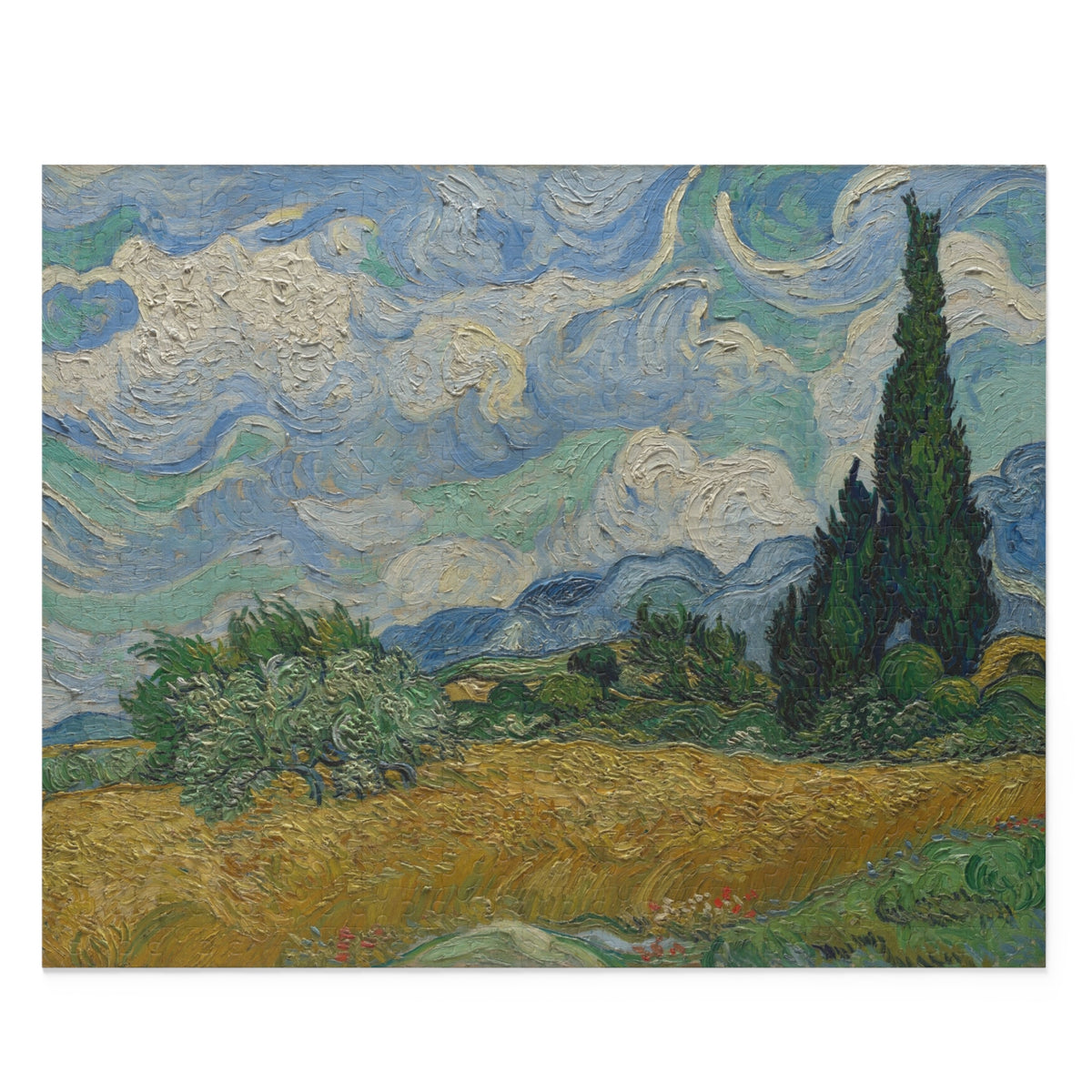 Vincent van Gogh 'Wheat Field with Cypresses' Jigsaw Puzzle