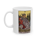 The Empress tarot card mug, Rider-Waite-Smith design, ceramic 11oz/15oz, view 2