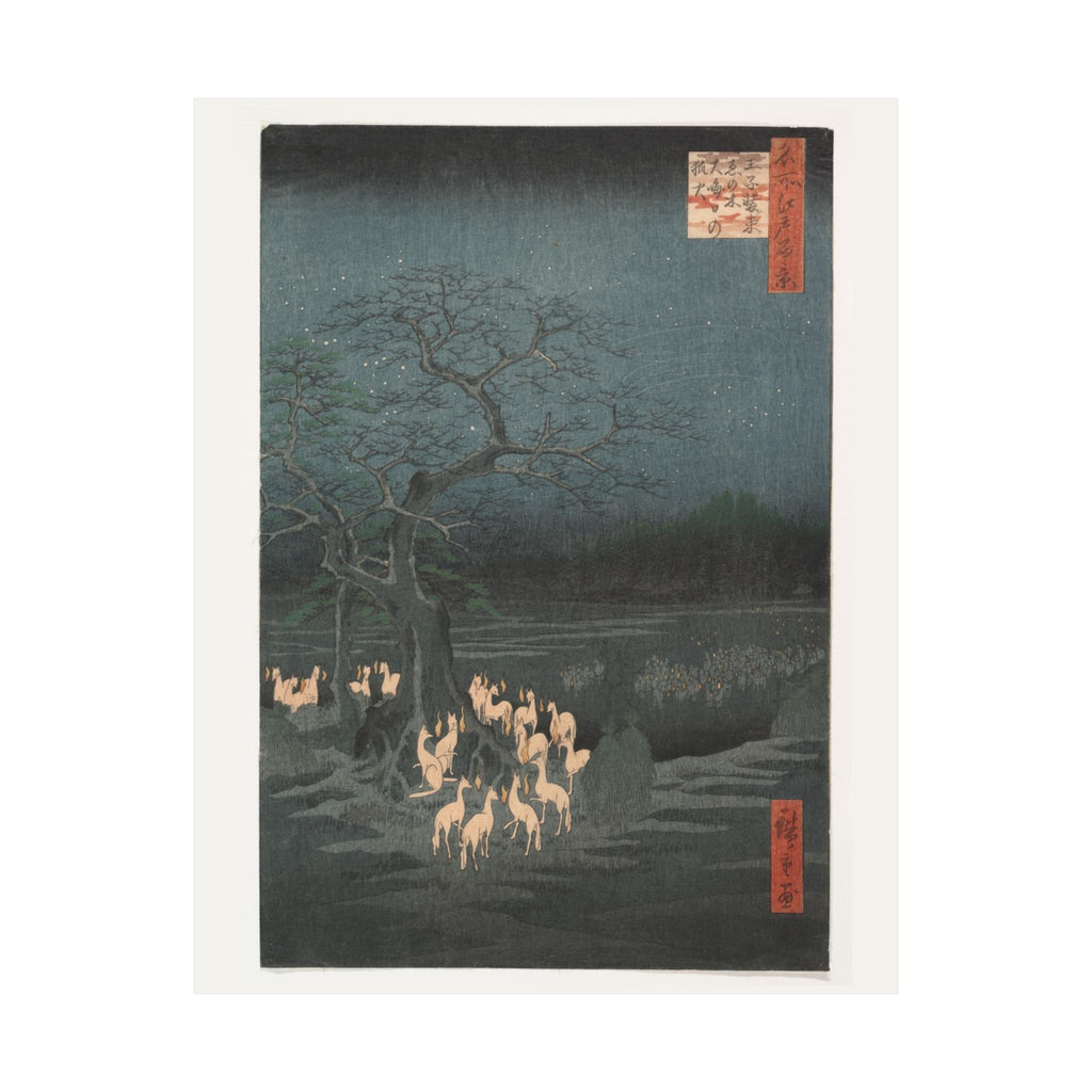 Hiroshige 'New Year's Eve Foxfires' Poster