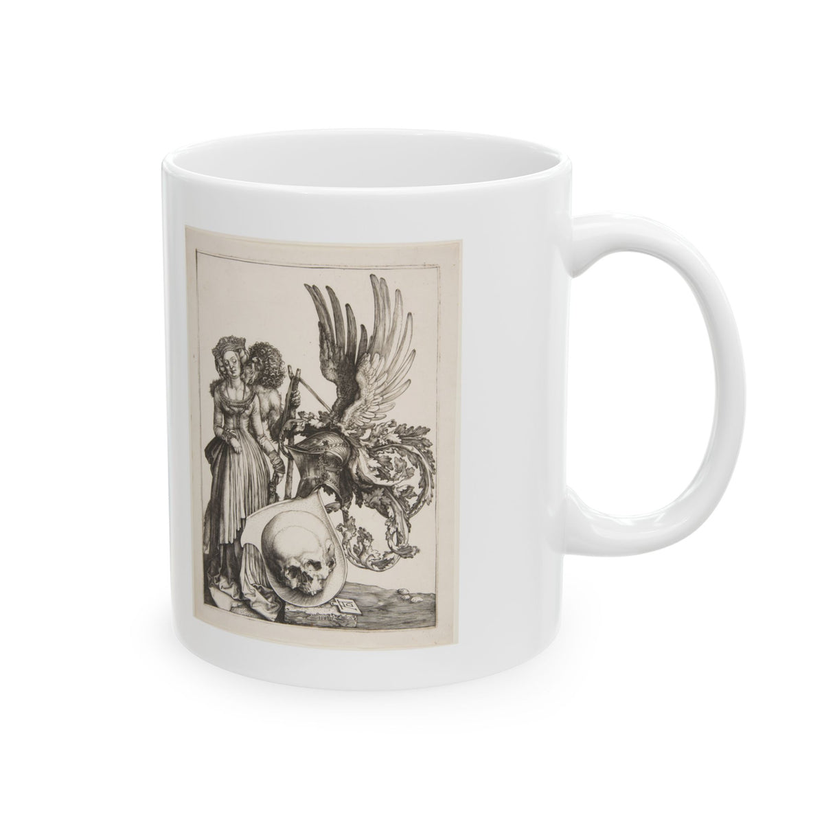Albrecht Dürer 'Coat of Arms with a Skull' Mug