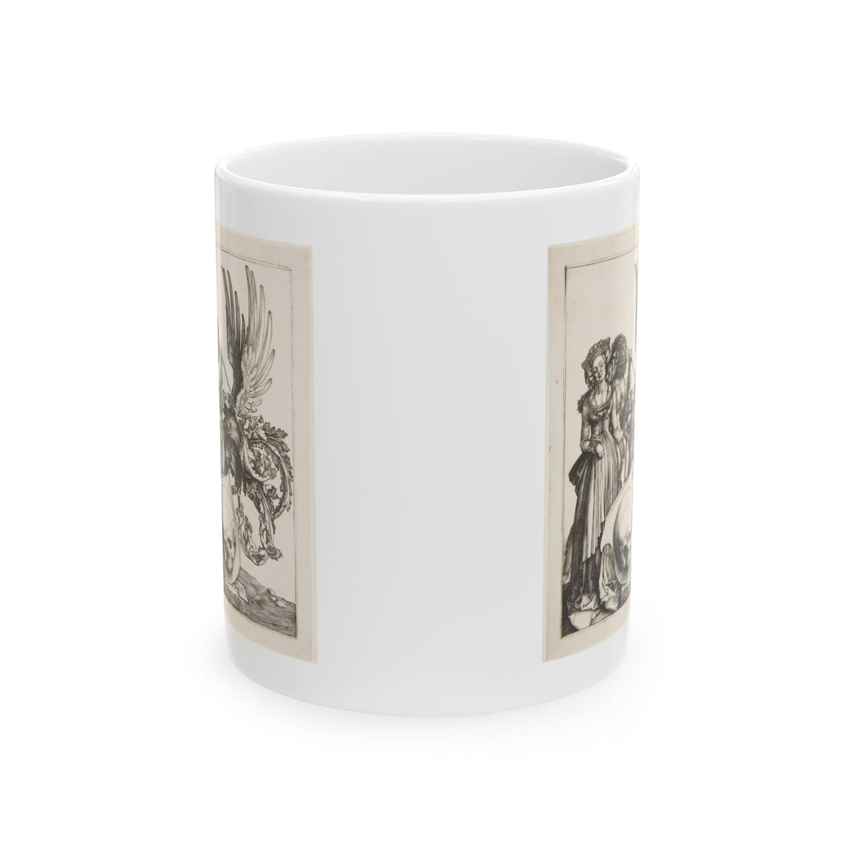 Albrecht Dürer 'Coat of Arms with a Skull' Mug