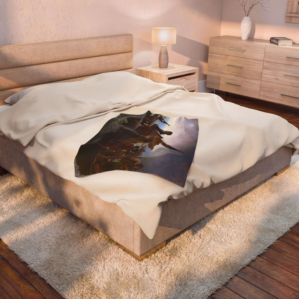 Washington Crossing the Delaware Velveteen Plush Blanket