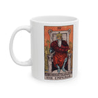 The Emperor tarot card mug, Rider-Waite-Smith design, ceramic 11oz/15oz, view 2