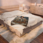 Jewel of the Rose Croix Velveteen Plush Blanket