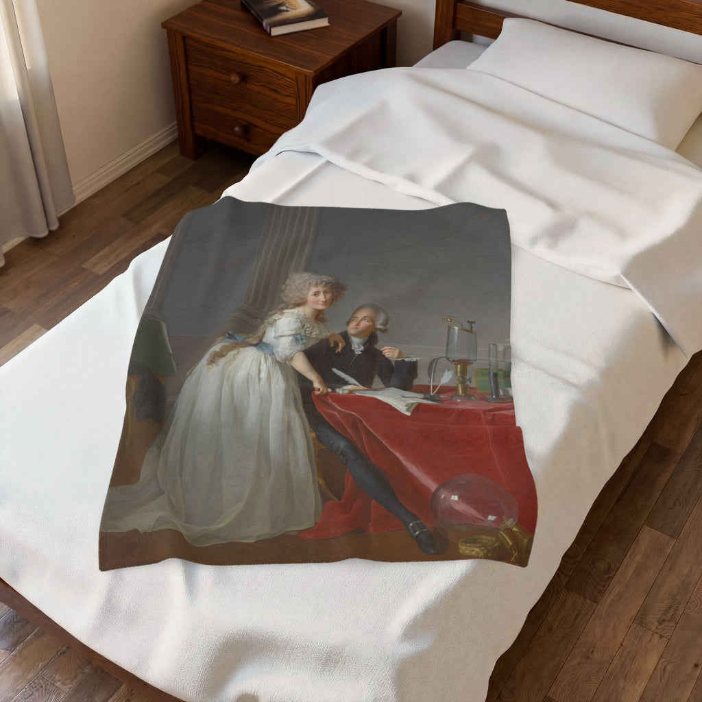 Antoine Laurent Lavoisier and Marie Anne Lavoisier Velveteen Plush Blanket