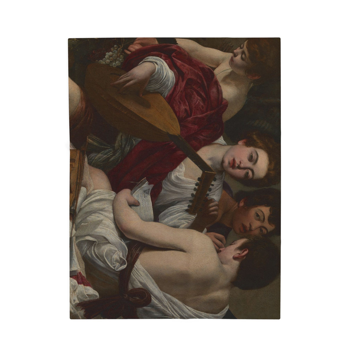 The Musicians Velveteen Plush Blanket