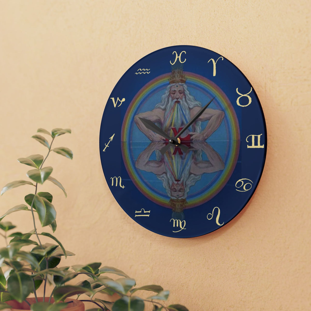 J. Augustus Knapp 'Microcosm and Macrocosm' Zodiac Wall Clock