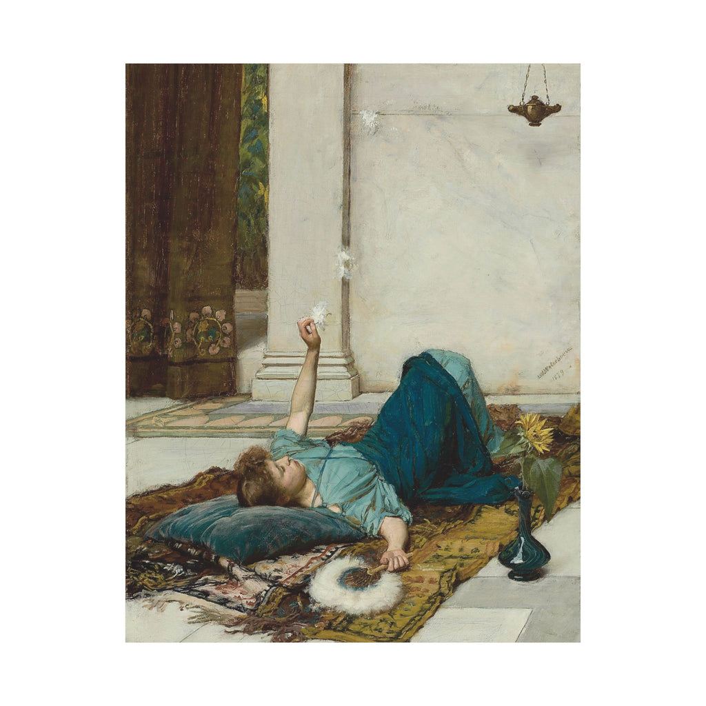John William Waterhouse 'It's Sweet Doing Nothing' Poster