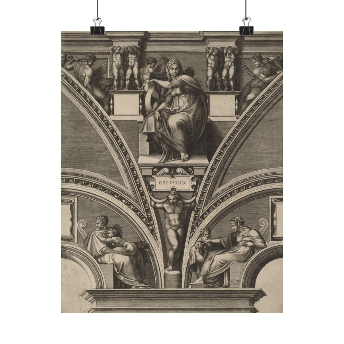 Giorgio Ghisi 'The Delphic Sibyl' Poster