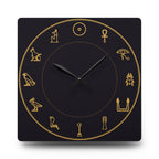 Egyptian Hieroglyphs Wall Clock