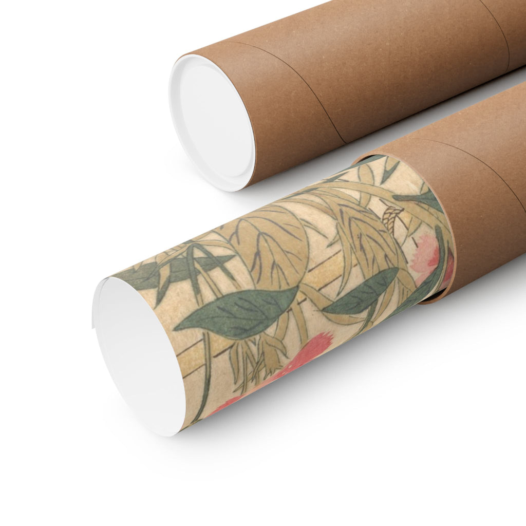 Kitagawa Utamaro 'Red Dragonfly and Locust' Poster