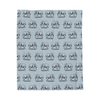 Elephant Pattern Velveteen Plush Blanket