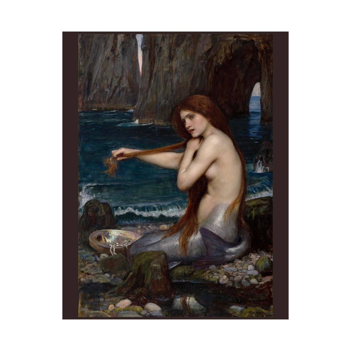 John William Waterhouse 'A Mermaid' Poster