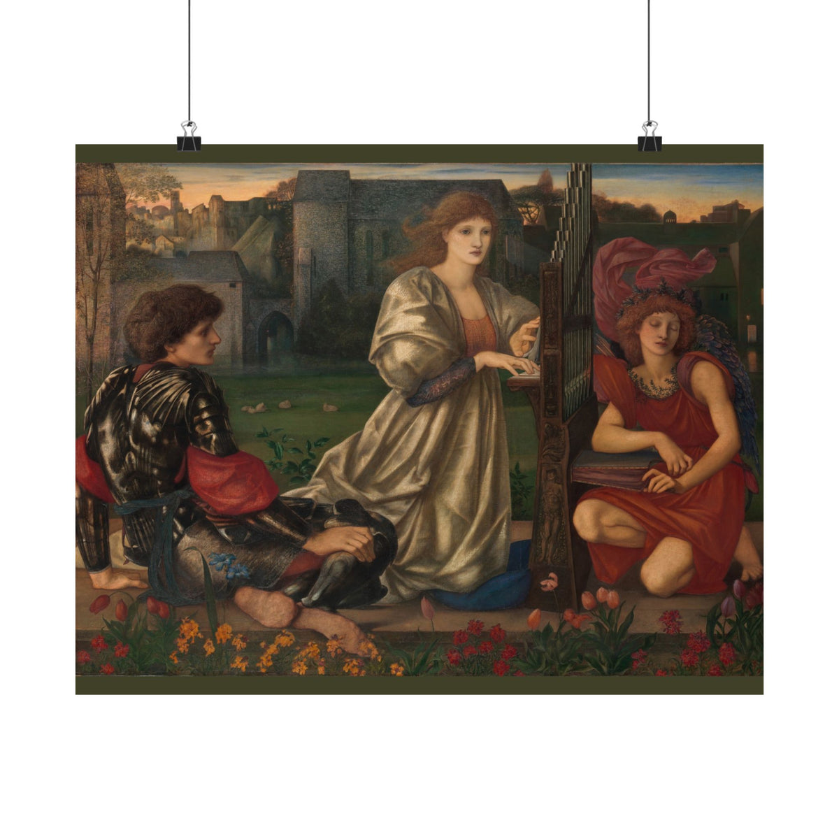 Edward Burne-Jones 'The Love Song' Poster