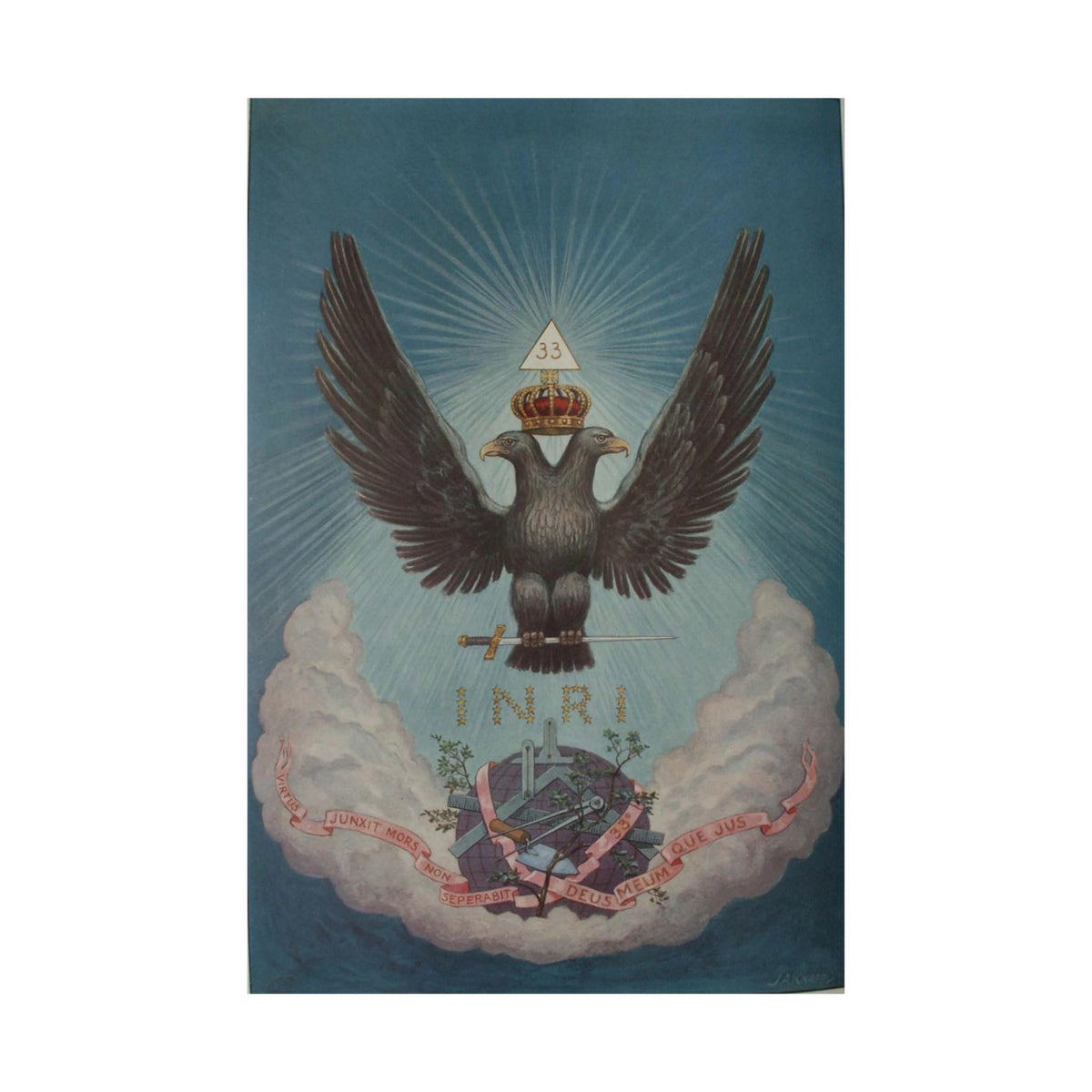 Supreme Symbol Poster: Double-Headed Eagle of the 33rd Degree