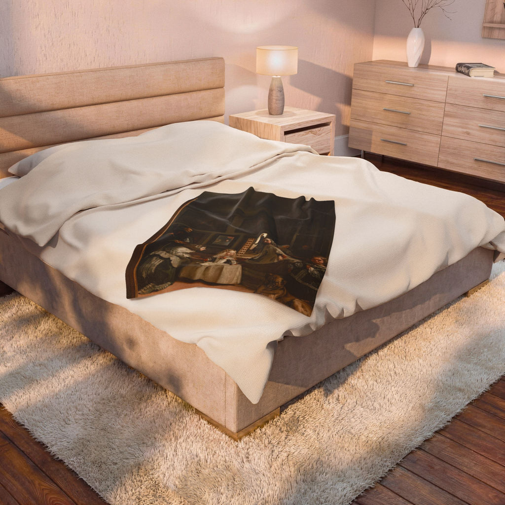 Las Meninas Velveteen Plush Blanket