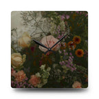 Moody Garden Bouquet Floral Wall Clock