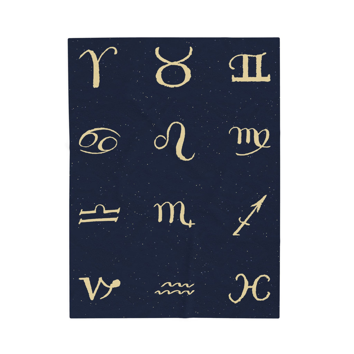Zodiac Signs Velveteen Plush Blanket