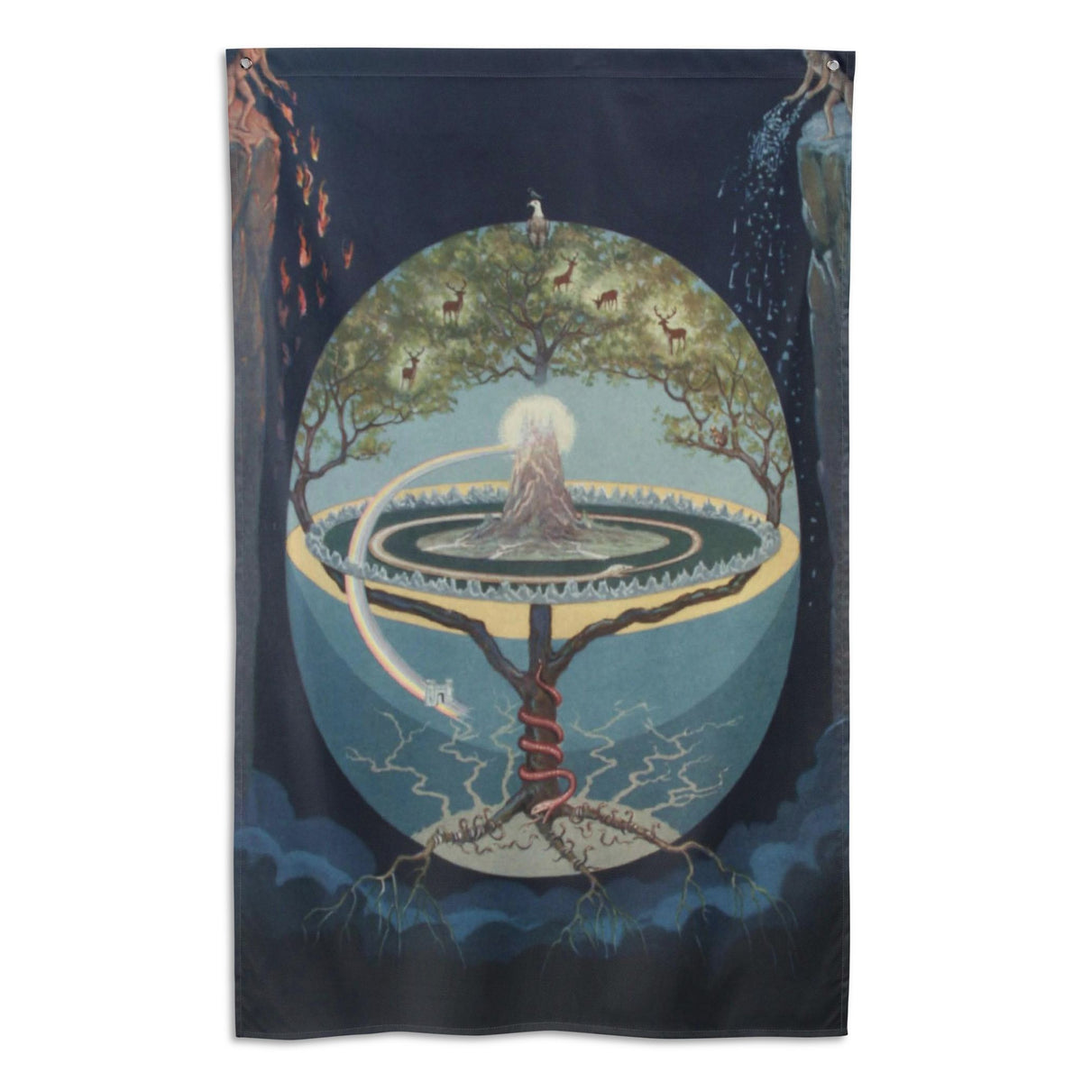 Yggdrasil Banner Flag: Knapp Hanging Wall Flag, 34.5 x 56 in