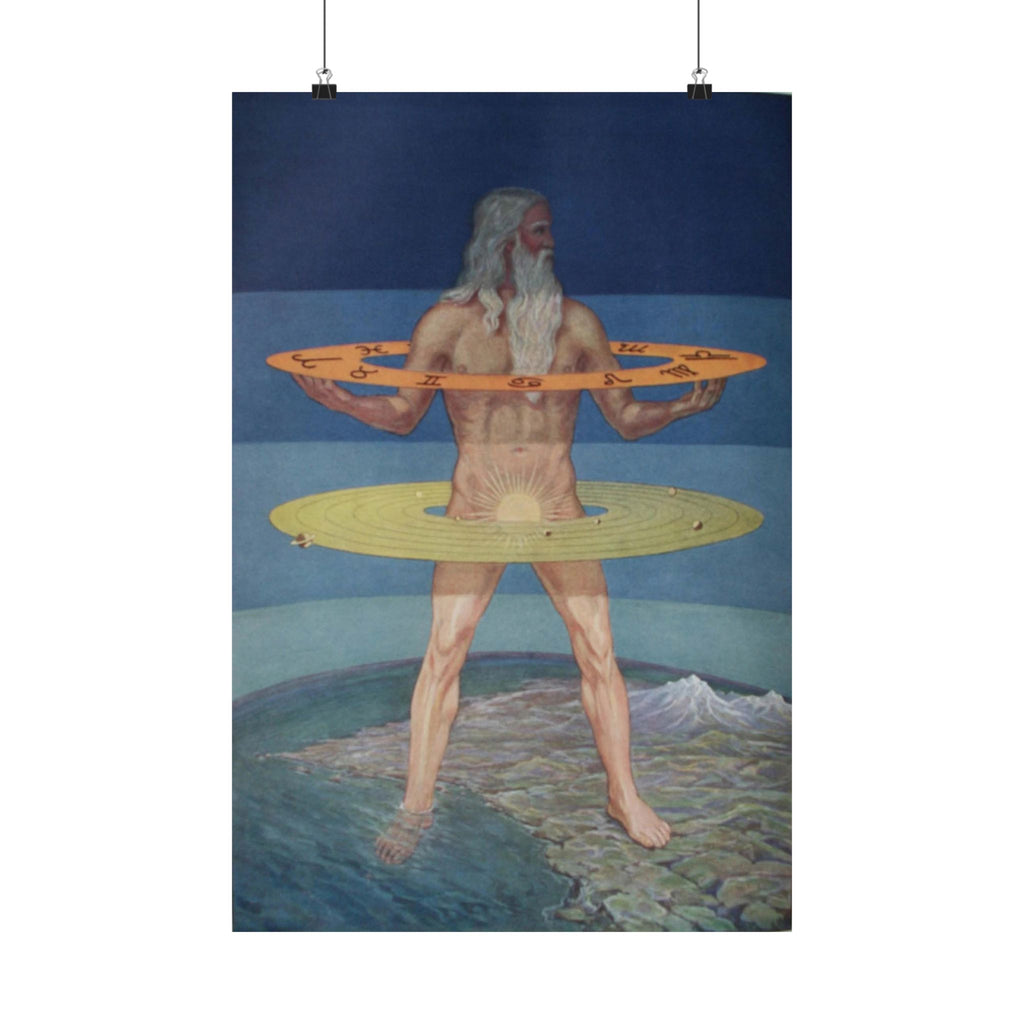 Grand Man of the Zohar Poster: Kabbalah Cosmic Human Art Print