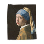 Girl with a Pearl Earring Velveteen Plush Blanket