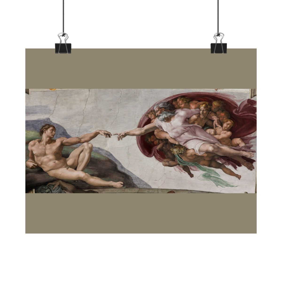 Michelangelo 'The Creation of Adam' Poster