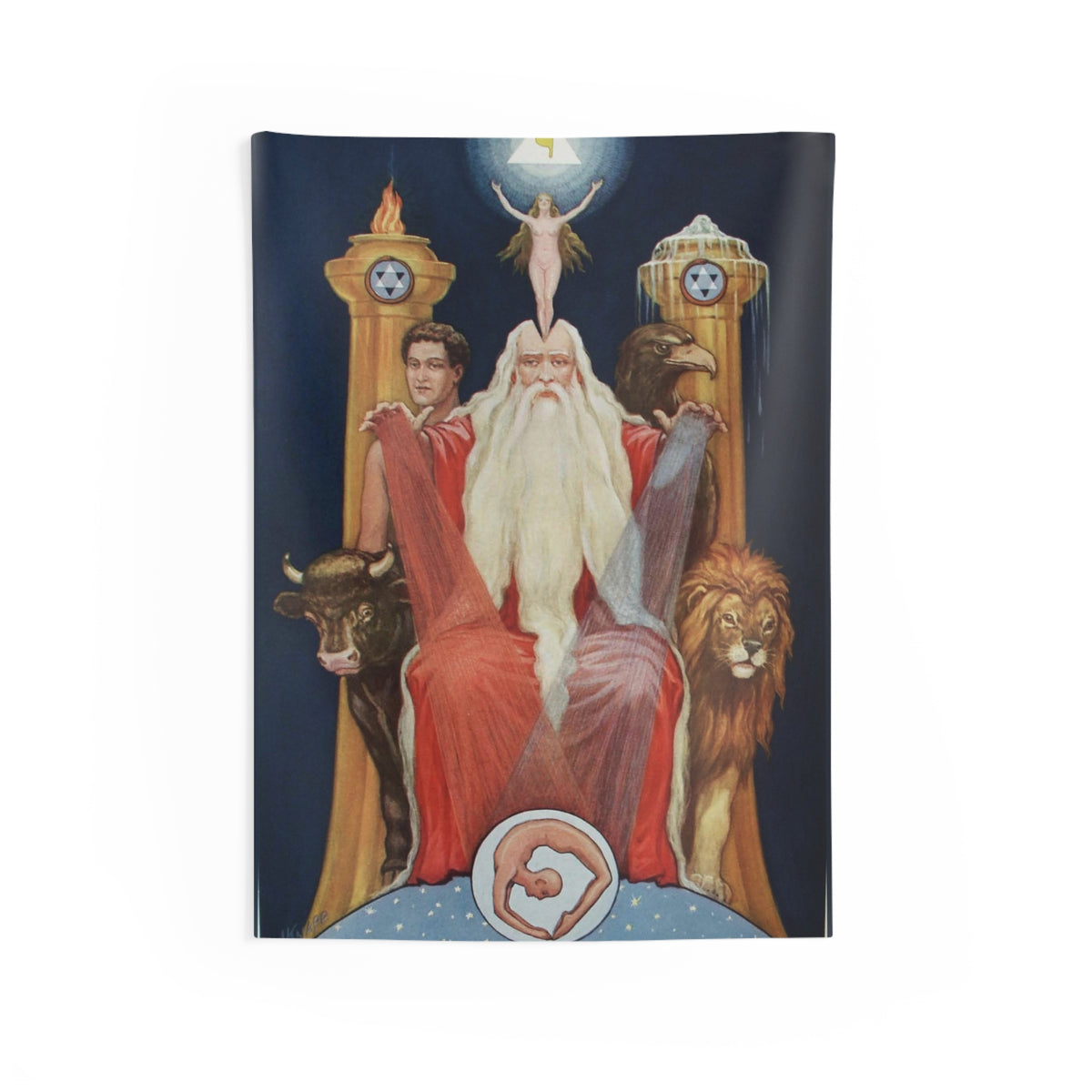 Ancient of Ancients Wall Tapestry: Kabbalah's Hidden God